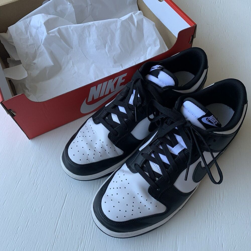 Nike Dunk Low Retro White Black 'Panda' DD1391-100 Men's Sizes 10.5